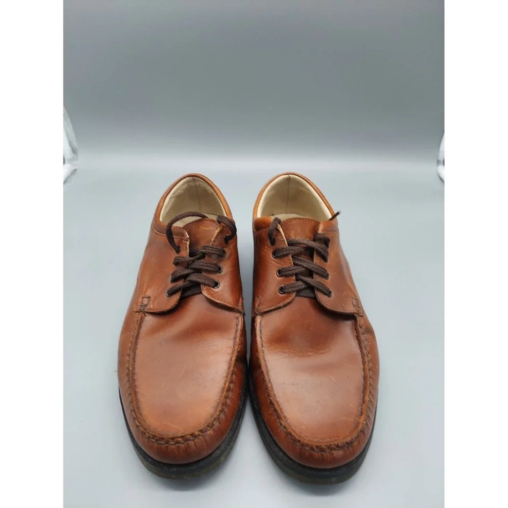 Hitchcock Leather Wide‎ Canoe Boat Shoes For Men brown Size 9 3E